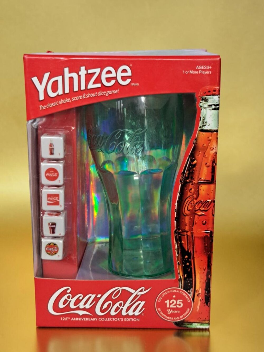 New Yahtzee Coca-Cola 125th Anniversary Collector's Edition Game Soda